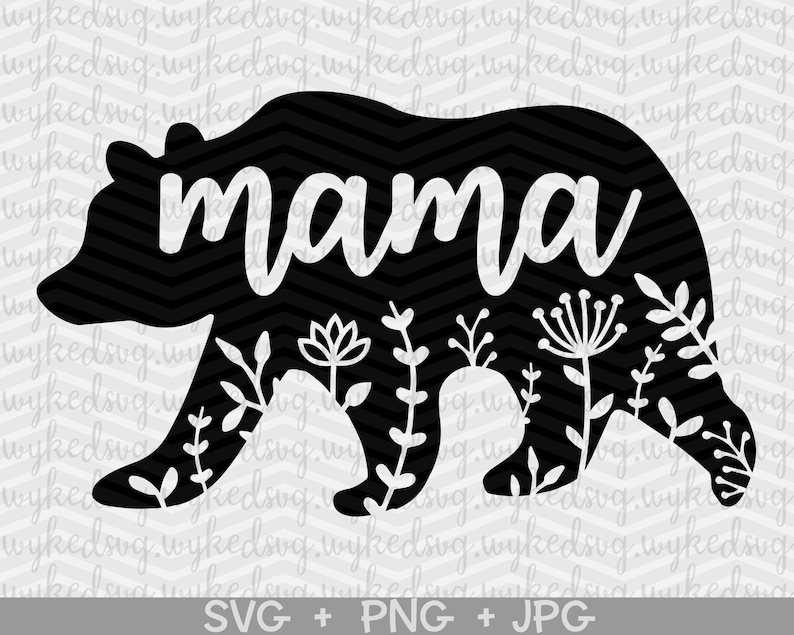 Download Mama bear svg floral mama bear svg mom svg mothers day svg ...