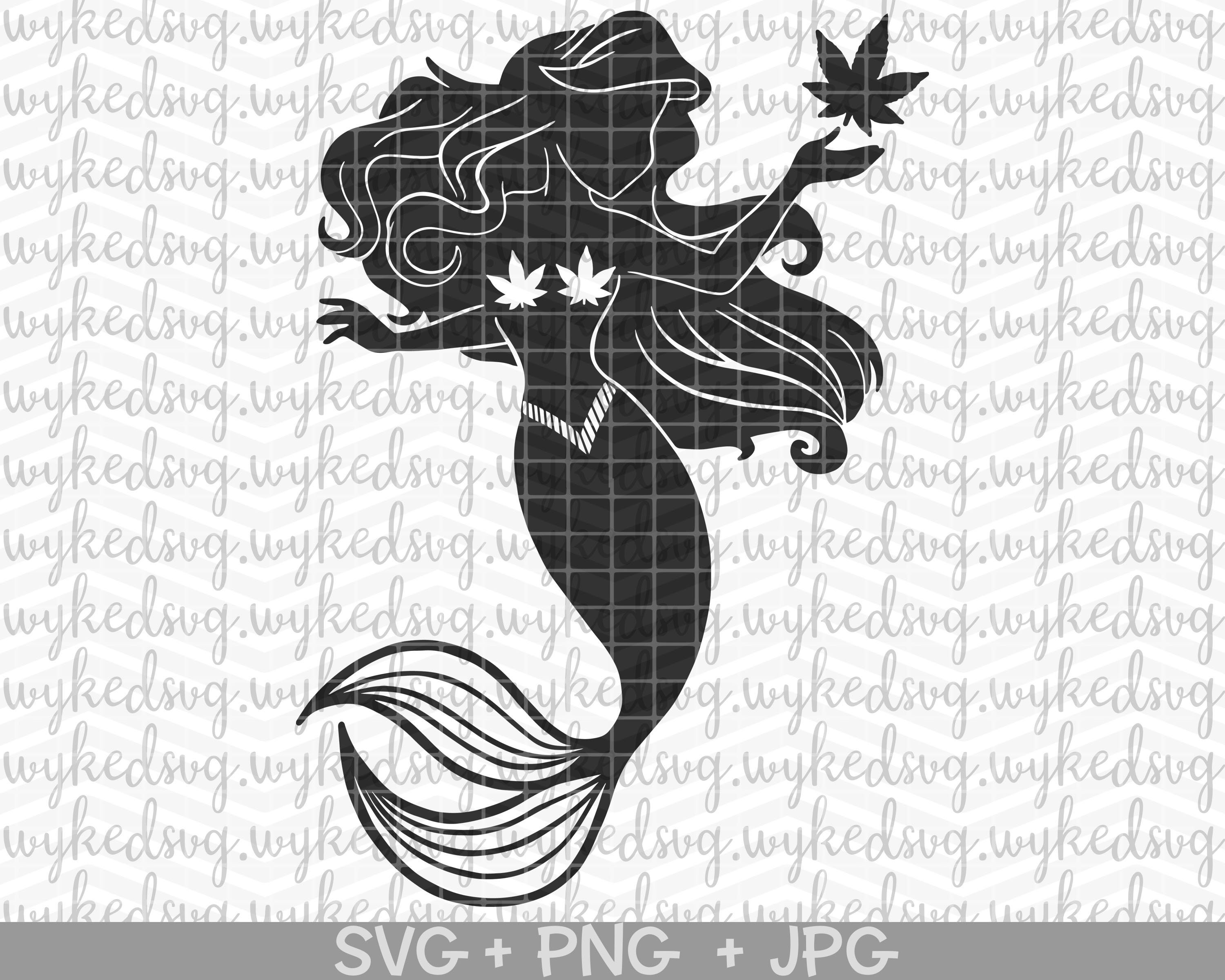 Free Free 350 Mermaid Smoking Weed Svg SVG PNG EPS DXF File