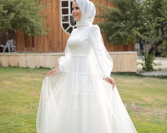 hijab style wedding dresses