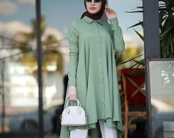 tunic dress muslimah