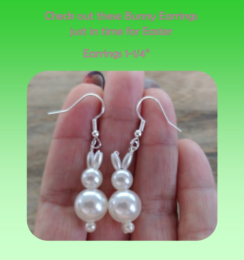 Freshwater Pearl Rabbit Earrings Easter Bunny Decor Jewelry - Temu