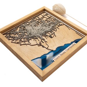 Mapa de Siem Reap / Madera y Epoxi