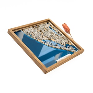 Redington Shores : carte | Bois et époxy
