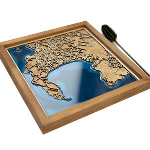 Le Cap : carte | Bois et époxy