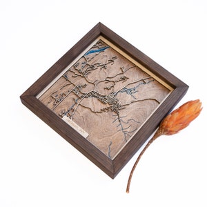 Jackson : carte | Bois et époxy
