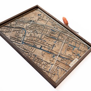 Delft : carte | Bois et époxy
