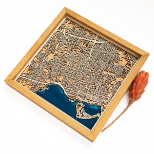 Mappa del legno di Toronto / Legno ed epossidico