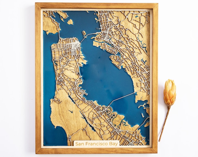 San Francisco Bay | Wood and Epoxy