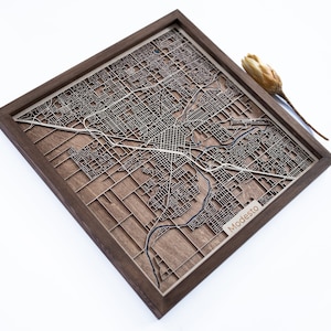 Mapa de Modesto / Madera y Epoxi
