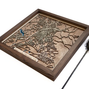 San Luis Obispo : carte | Bois et époxy
