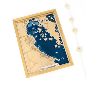 Mapa Timmernabben / Madera y Epoxi
