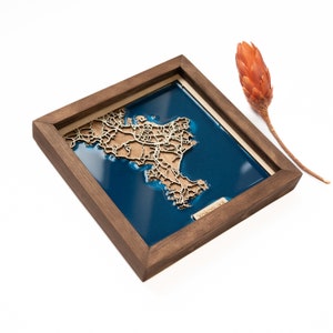 Yokosuka Karte | Holz und Epoxy