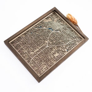 Boise : carte | Bois et époxy