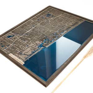 Kaart van Fort Lauderdale | Hout en epoxy