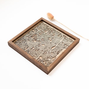 Royal Oak Map | Wood and Epoxy