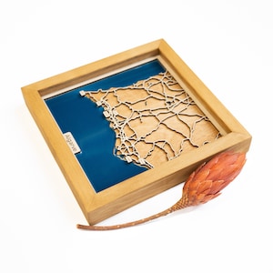 Mapa del Algarve / Madera y Epoxi