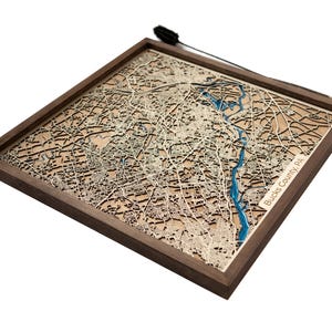 Bucks County Map | Wood and Epoxy