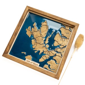 Île de Skye : carte | Bois et époxy