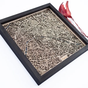 Plan de Paris | Bois et époxy