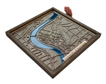 Gifts For Teachers Map | Wood and Epoxy