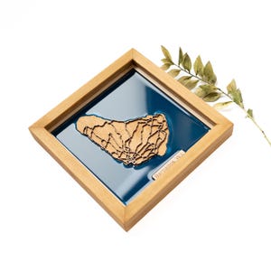 Barbados Karte | Holz und Epoxydharz