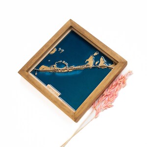Islamorada Map | Wood and Epoxy