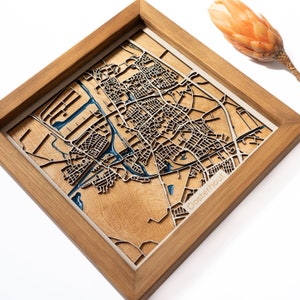 Oosterhout : carte | Bois et époxy