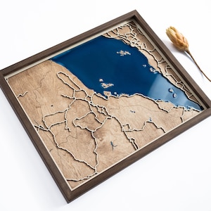 Eritrea Karte | Holz und Epoxydharz