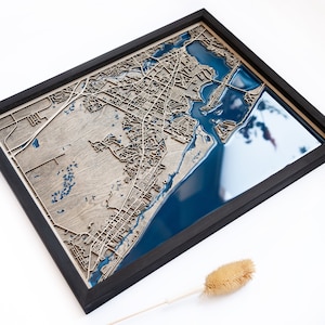Mapa de Port St. Lucie / Madera y epoxi