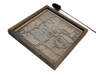 Lebanon TN Map | Wood and Epoxy