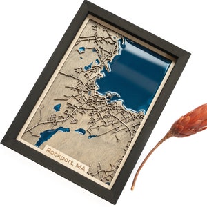 Rockport : carte | Bois et époxy