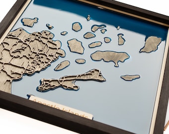 Apostle Islands Map | Wood and Epoxy