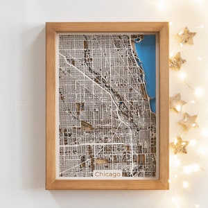 Carte personnalisée | Cadeau de Noël | Bois et résine époxy