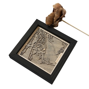 Kaiserslautern Map | Wood and Epoxy