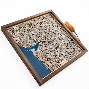 Porto : carte | Bois et époxy