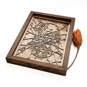 Kilkenny Map | Wood and Epoxy