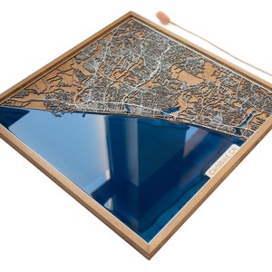Mappa di Carlsbad / Legno ed epossidica