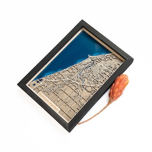 Benton Harbor Map | Wood and Epoxy