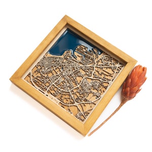 Mapa de Malmö / Madera y epoxi