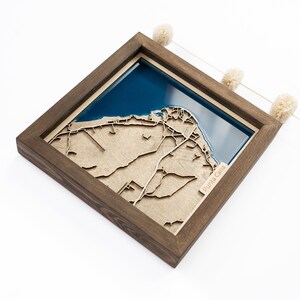 Punta Cana Karte | Holz und Epoxydharz