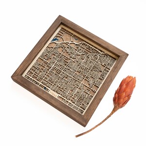 Mesa : carte | Bois et époxy