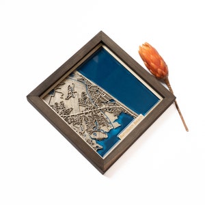 Plage de Rehoboth : carte | Bois et époxy