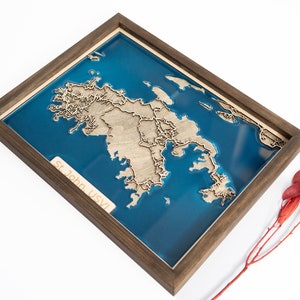 Mapa de São João | Madeira e Epóxi