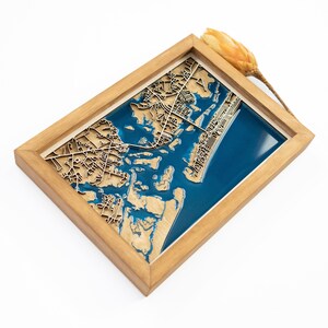 Swansboro : carte | Bois et époxy