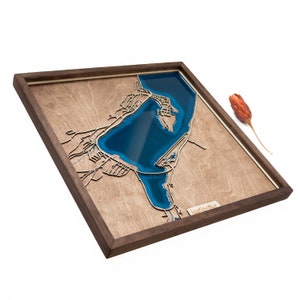 Ísafjörður Carte | Bois et Epoxy