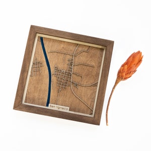 Mapa de San Ygnacio / Madera y Epoxi