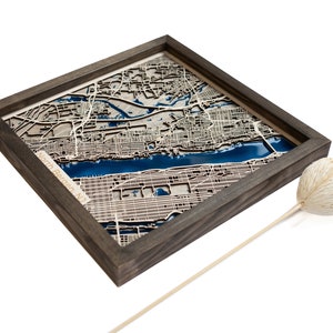 North Bergen Map | Wood and Epoxy
