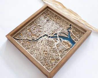 Washington Wood Map | Wood and Epoxy