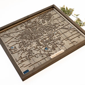 Jonesboro : carte | Bois et époxy