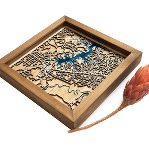 Ciudad del Este : carte | Bois et époxy